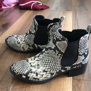 Snake skin boots